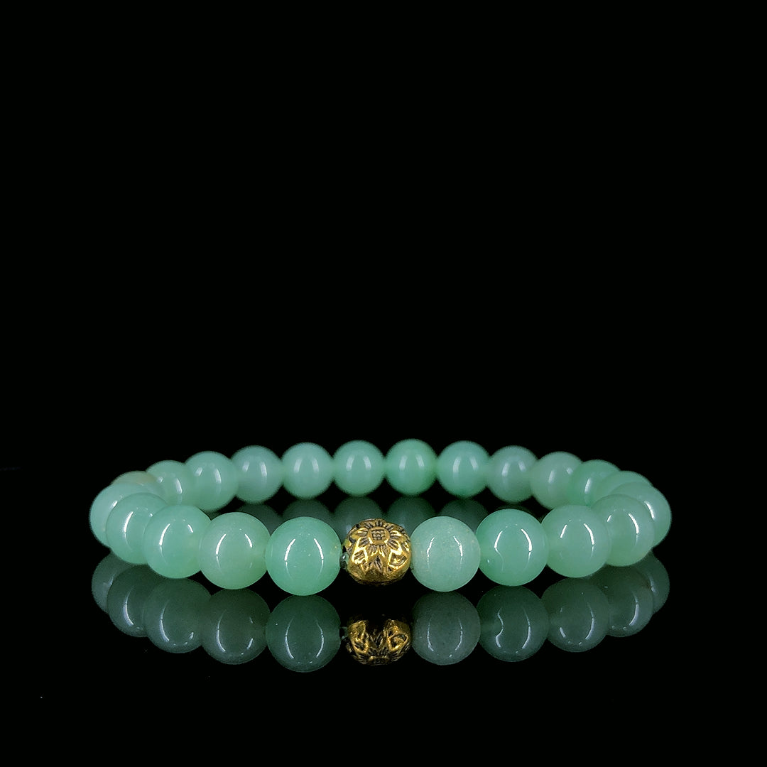 Green Aventurine Bracelet For | Golden Glow Edition