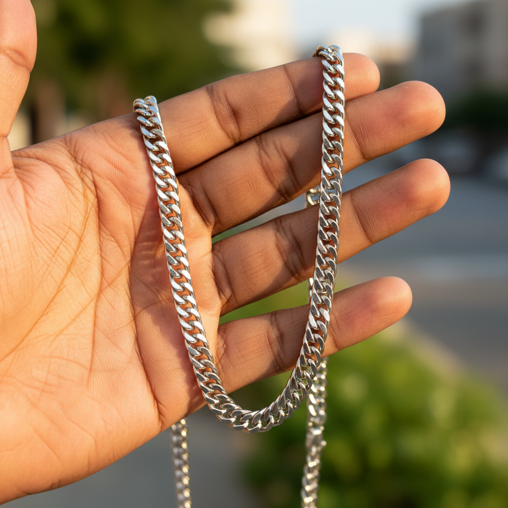 Miami Cuban Link Chain – Hanging Outdoor Natural Light