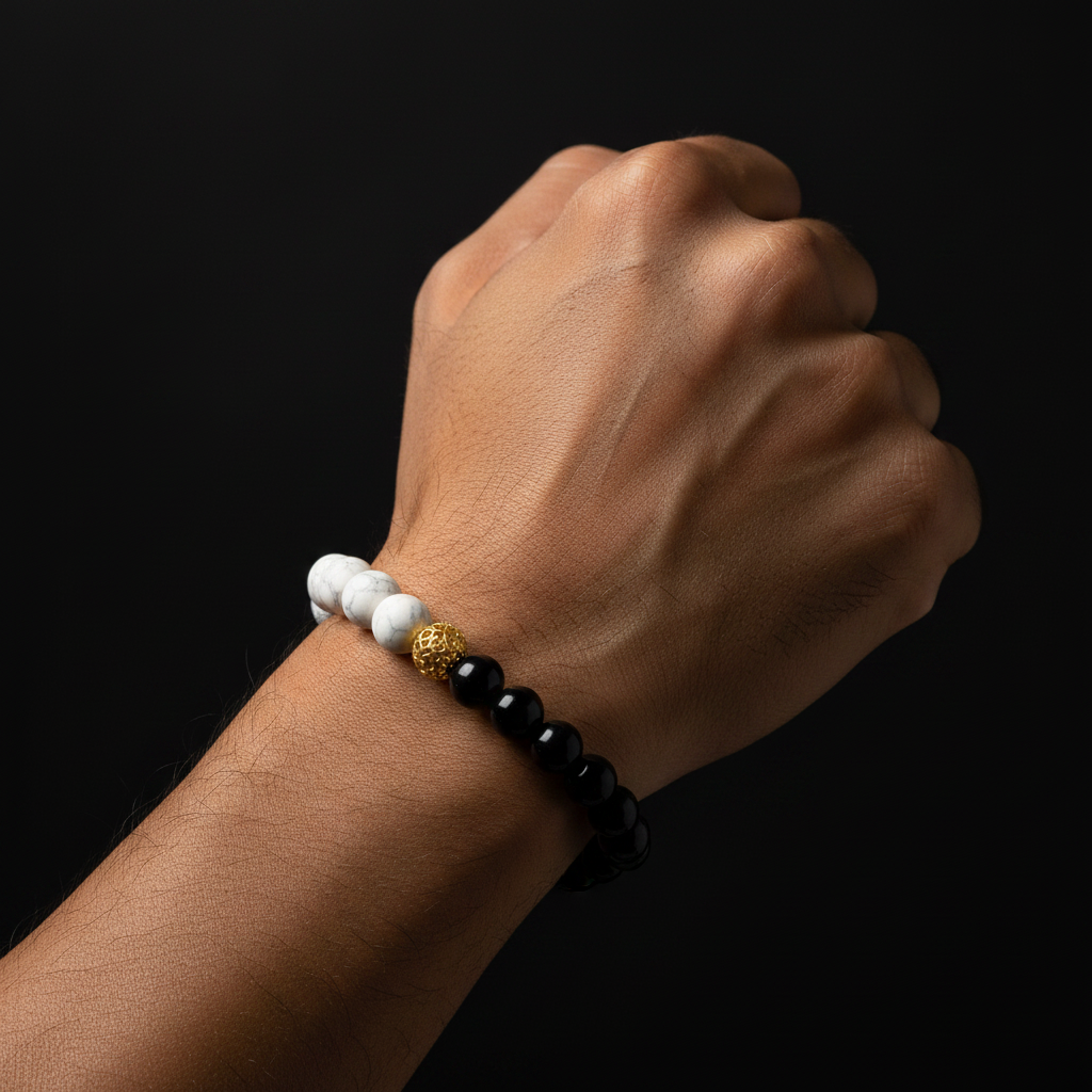 Yin Yang Bead Bracelet - Professional Photoshoot