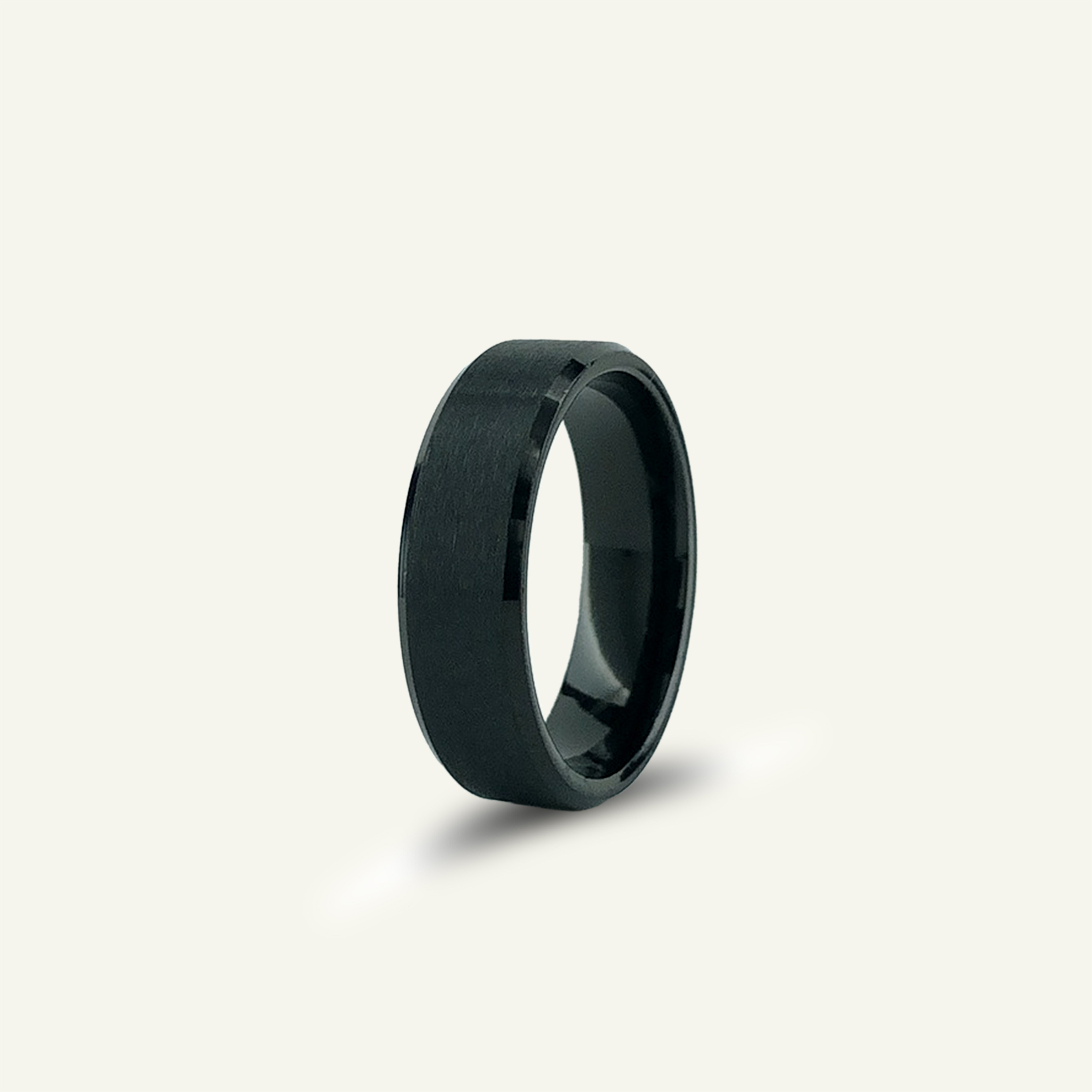 Matte Gold Band Ring For Men