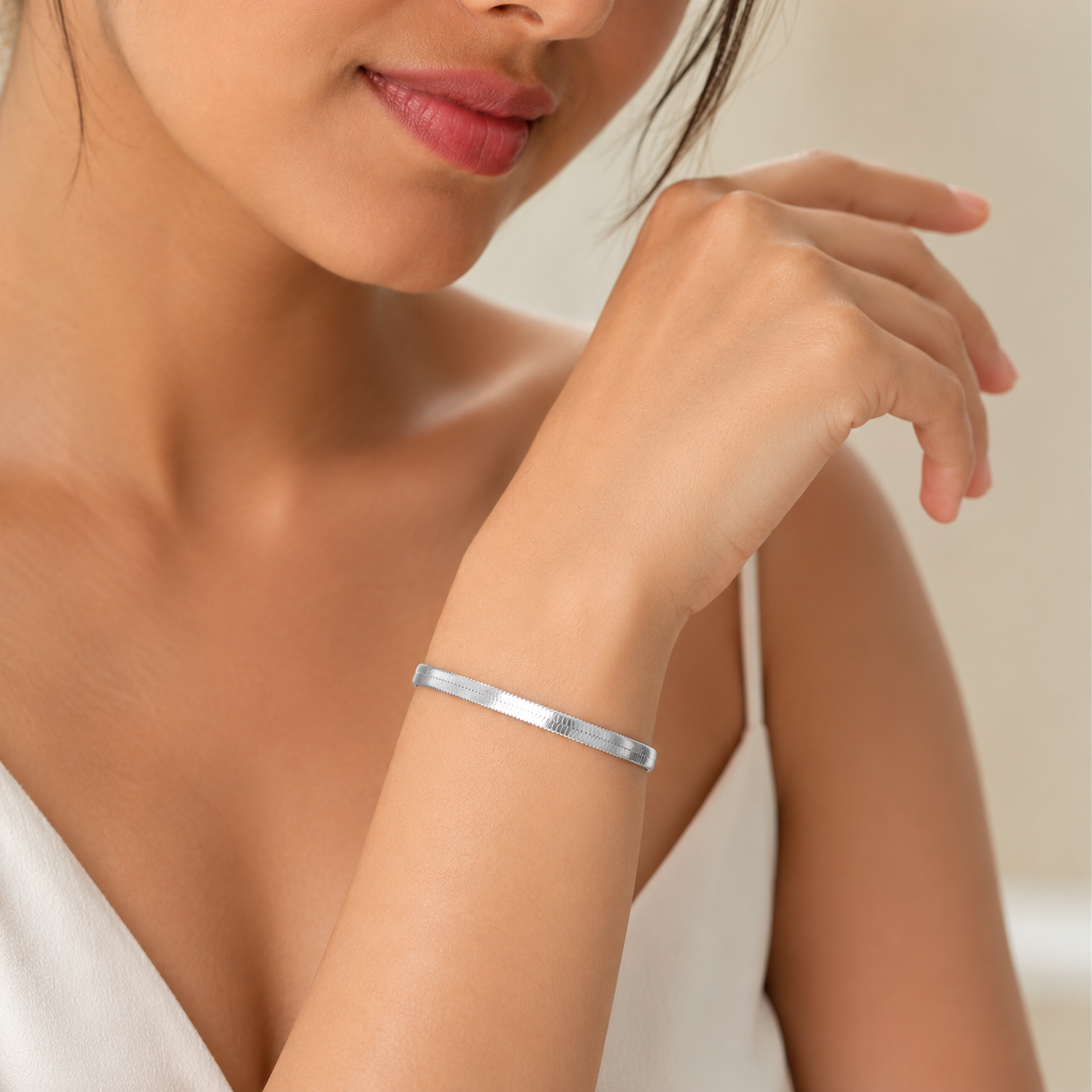 Flat Snake Chain Bracelet