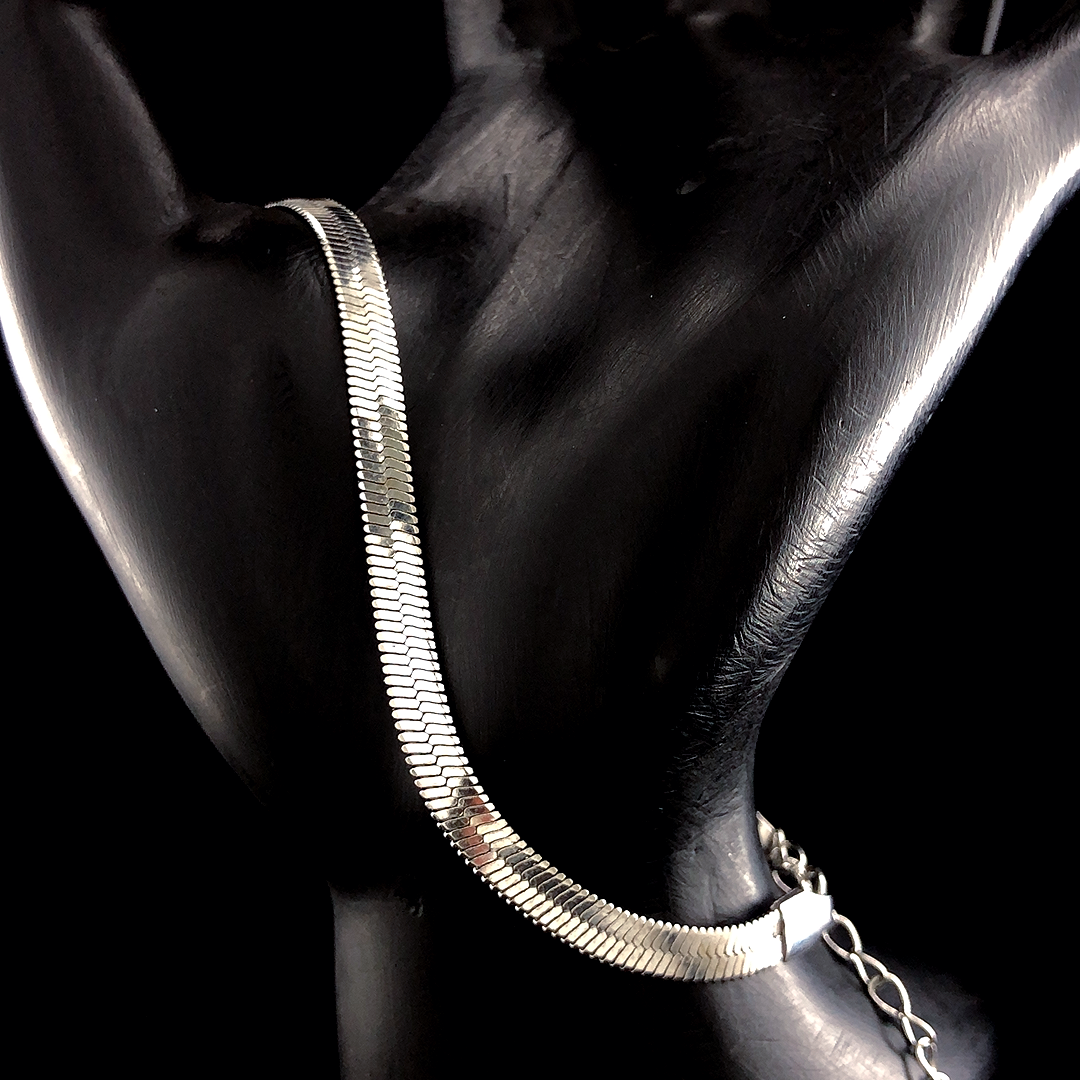 Flat Snake Chain Bracelet