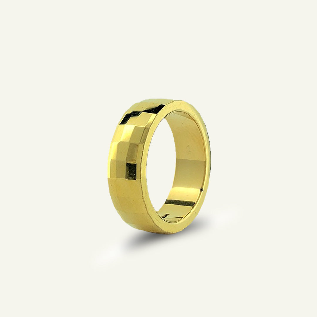 Eternum Ceramic Ring For Men (Golden)