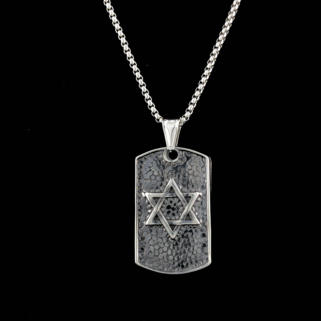Star of David Shield Locket And Chain for Men