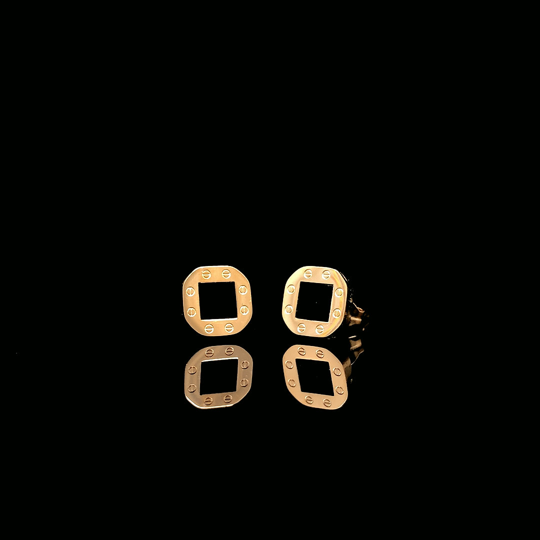Trinity Stud Earring - Square