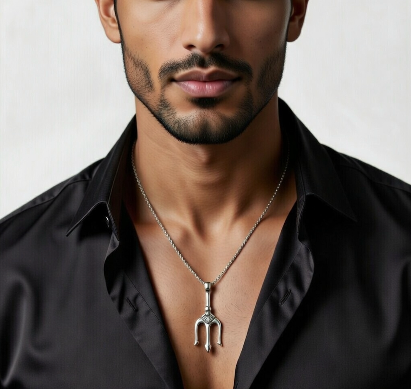 Trishul Locket And Chain For Men