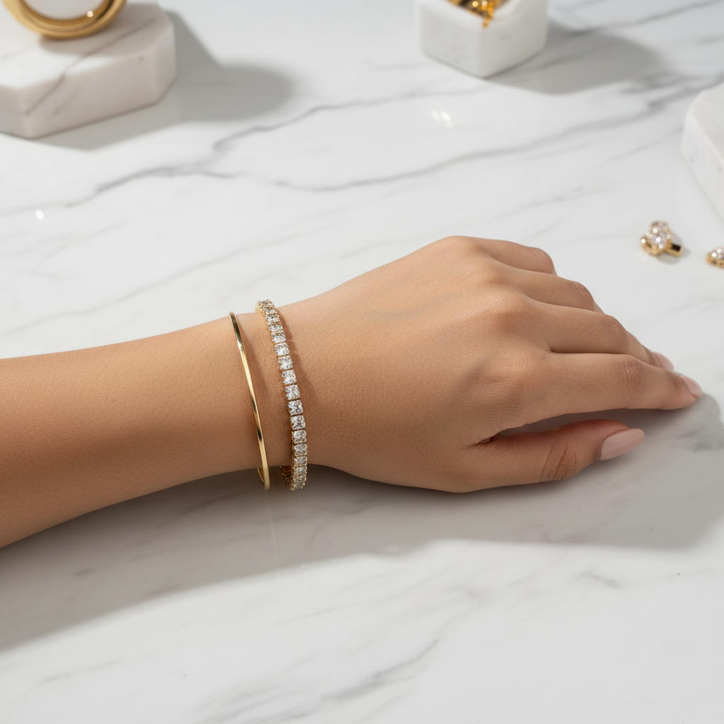 Marble Flat Lay Stack