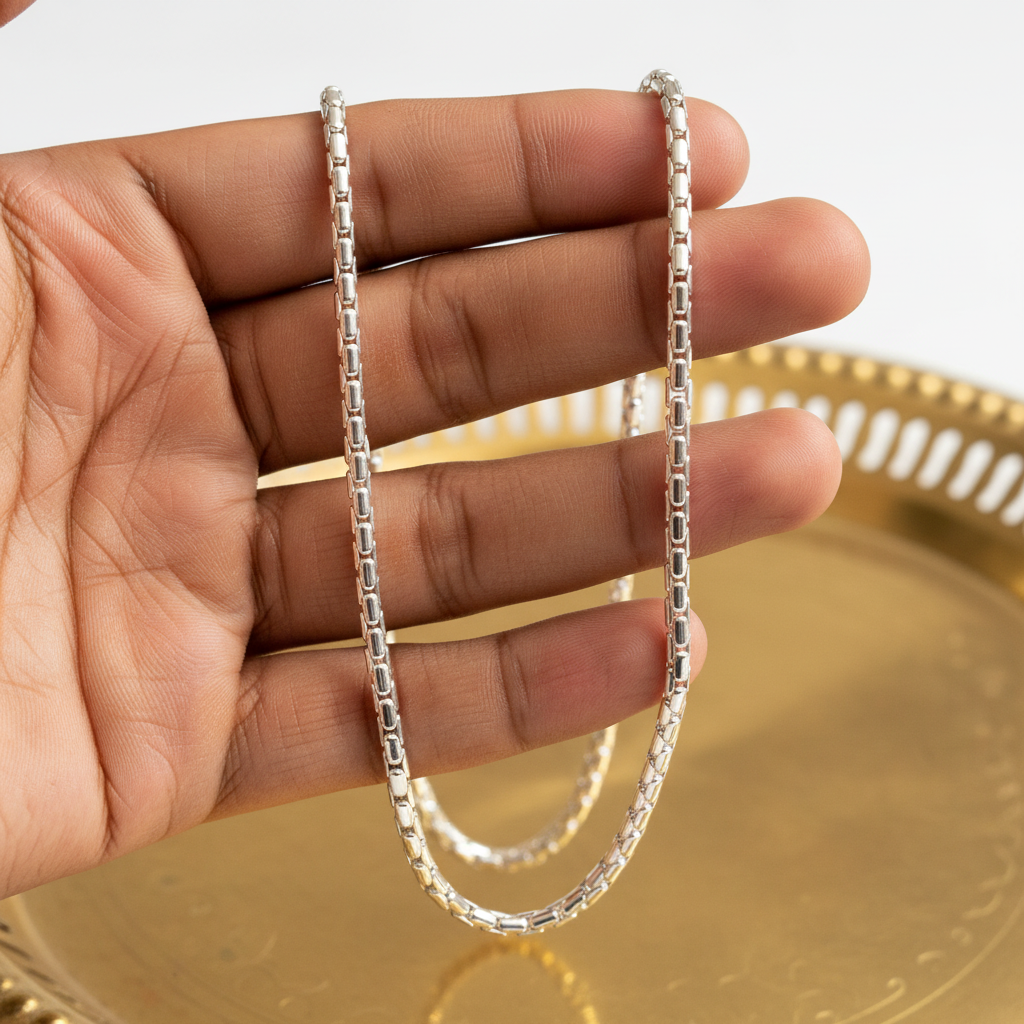 Silver Pipe Chain – Customer Review Style
