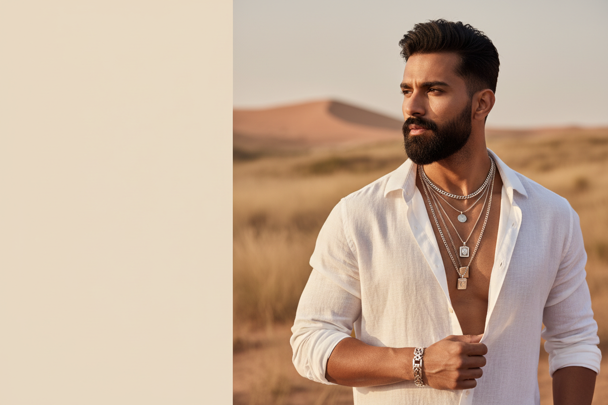 Tanishtra - Silver Layered Chains